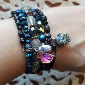Wrap beaded bracelet